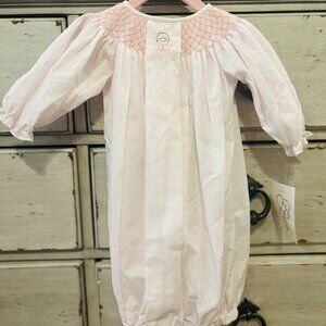 Smocked Angel Baby Girl Gown